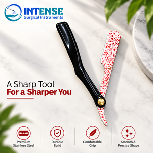 Salon Hair Styling <b>Razor</b> Professional Barber Hair Cutting Thinning <b>Razor</b> Folding <b>Straight</b> <b>Razor</b> with Replaceable <b>Blade</b> - Product Image 5