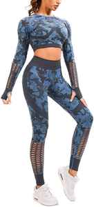 New Arrival All Over Sublimation Print Breathable Gym Fitness Bra & Legging Yoga Set High Quality Made in Pakistan OEM Service - Product Image 2