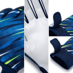 Gants de football personnalisés antidérapants unisexes pour receveur, paume en silicone légère, respirants, à doigts complets, avec fermeture auto-agrippante pour une meilleure adhérence sportive - Product Image 2