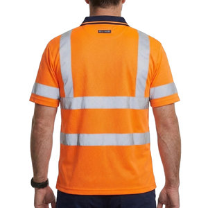 Camisetas Polo de Seguridad de Alta Visibilidad Profesionales con Bandas Reflectantes, Tejido Piqué Transpirable, Camisetas Polo de Trabajo Personalizadas al por Mayor - Product Image 6