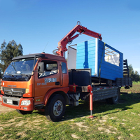 Bob-Lift Mobile Knuckle Boom Crane 3.2 Ton 4 Ton Truck Mounted Crane Peralatan Pengangkat 1-25 Ton Manipulator Crane Hidrolik Baru