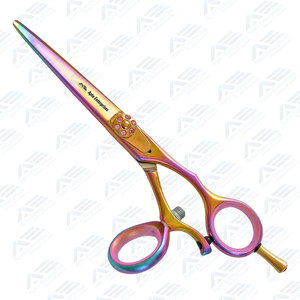 Tijeras de Peluquería Profesionales Gold Rainbow Swivel de 6.0 Pulgadas, Acero Inoxidable 440c, Mango Super Cut, 15g, Ecológicas, Duraderas, con Cuchillas Afiladas - Product Image 3