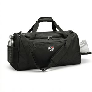 Bolsa de lona deportiva impermeable de gran capacidad con cremallera, para gimnasio, viajes, almacenamiento, con compartimento para zapatos, muy vendida. - Product Image 1