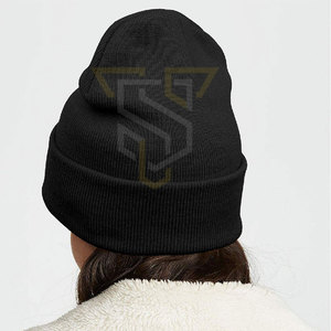 Bonnet en tricot uni de style moderne fabriqué au Pakistan, personnalisable avec logo, pour adultes - Product Image 3