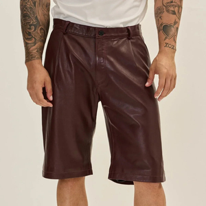 Shorts en cuir pour hommes adultes, modèle 2026, nouvelle collection, design unique, facile à porter, personnalisable, meilleur prix, meilleures ventes - Product Image 1