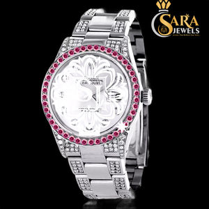 Reloj de diamantes VVS Moissanite personalizado atemporal, edición limitada de moda de lujo, crea tu propio reloj de lujo deslumbrante - Product Image 3