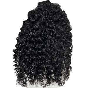 Luxury Hair Natural Hair Human Hair <b>Extensions</b> Super Double Drawn Single Donor 100% Raw Virgin Hair - Product Image 3