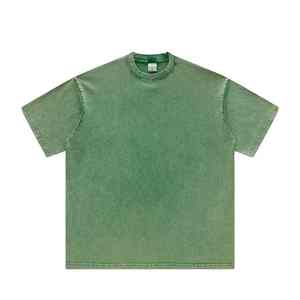 T-shirt en coton lourd surdimensionné vintage personnalisé pour hommes, style streetwear - Product Image 4