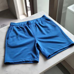 Shorts de sport en molleton de coton laineux 300 GSM, écologiques, respirants, couleur unie pour hommes, service OEM en gros - Product Image 2