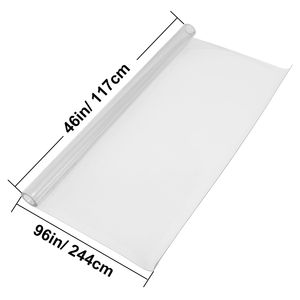 Disposable Clear <b>Table</b> <b>Cover</b> Protector 96"x46" 2mm Thick Desk Pad for Dining Room - Product Image 4