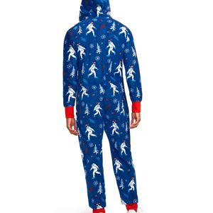 Unisex Custom Cotton Jumpsuit with Hood <b>Men</b> and Women's Casual One Piece <b>Pajamas</b> Lounge Wear Onesie Suit Fleece <b>for</b> Onesies - Product Image 2