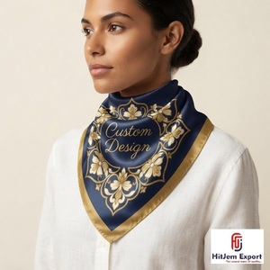 Pañuelo Cuadrado Moderno con Estampado Personalizado, Estilo Seda, para la Cabeza, Chal, Marca Privada, Fabricante y Proveedor Textil OEM ODM - Product Image 6