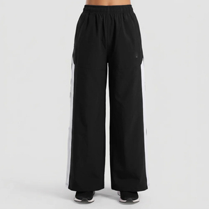 Women High Waist Yoga Pants Regular Fit Athletic Workout Breathable Casual <b>Lace</b> Satin Cargo Shorts Sports Pants - Product Image 6
