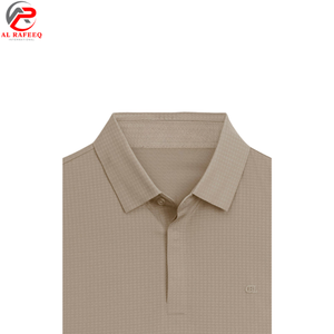 Chemise pour homme en polyester tricoté solide de haute qualité, personnalisable par le fabricant, séchage rapide, coupe ajustée, OEM avec logo personnalisé - Product Image 6