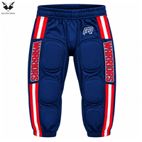 Ensemble d'uniformes de football américain personnalisés, sublimés, écologiques, antibactériens, respirants, en mesh, col en V, maillot et pantalon pour équipe