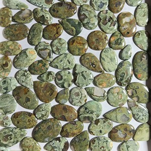 AAA+ Natural Rhyolite Jasper Cabochon Unique Pattern | Loose Gemstone Wholesale Lot for Jewelry Making - Product Image 3