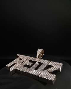 Joyería Hip Hop Unisex, Colgante Personalizado con Letra, Plata de Ley 925, Chapado en Oro, Diamante VVS, Número, Nombre, Inicial, Logotipo, para Fiesta - Product Image 5