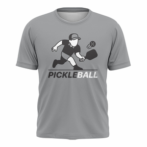 Camisetas de Manga Corta para Hombre de Alta Calidad con Diseño de Logotipo Personalizado para Pickleball, Impresión Digital en el Cuello, Spandex/Poliéster, OEM ODM - Product Image 3