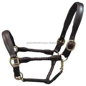 Nouveau licou d'équitation en cuir pour cheval à vendre en cuir de bride anglaise marron noir ou havane - Product Image 4