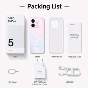 โรงงานผลิต <span class=keywords><strong>OPPO</strong></span> <span class=keywords><strong>A5</strong></span> Pro รุ่น Global รองรับ 5G สมาร์ทโฟน กล้อง 50MP แบตเตอรี่ 5800mAh ชาร์จเร็ว 45W มาตรฐานกันน้ำ IP69 รองรับซิมคู่ - Product Image 6