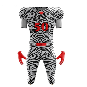 Ensembles de football américain OEM de haute qualité 2026 en polyester 100 %, séchage rapide, évacuation de l'humidité, respirants, couleur unie pour équipe, vente en gros - Product Image 2