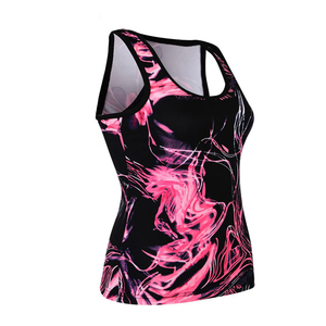 Cotton Tank Top Women's Sublimation Tank Top Black White Abstract Print Knitted Polyester Quick Dry Casual Summer Wear - Product Image 6