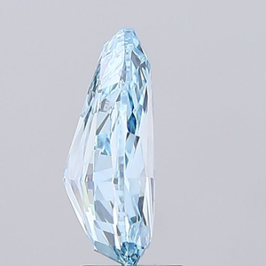 Diamant synthétique de laboratoire bleu vif fantaisie, 3,14 carats, taille poire, clarté VS2, excellente taille, certifié IGI, diamant synthétique non monté - Product Image 2