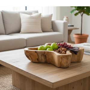 Plato Moderno ARTERRA de Lujo Hecho a Mano con Raíz de Madera de Teca Natural - Product Image 3