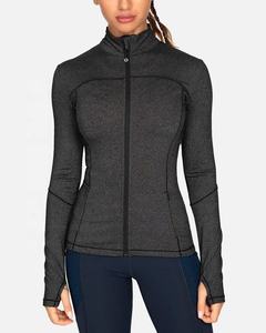 Veste de sport légère pour femme 2026 à manches longues, compression, fermeture éclair 1/4, pour yoga et course à pied - Product Image 2