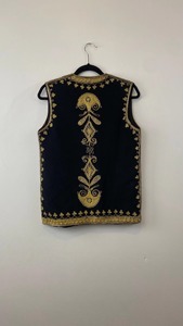 Elegante Chaleco Tradicional Afgano de Lana para Hombre, con Bordado Intrincado a Mano, de Secado Rápido y Transpirable, para Otoño - Product Image 6