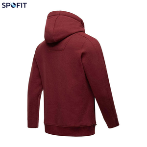 Sweat à capuche en molleton French Terry pour homme, pull uni avec cordon de serrage, streetwear décontracté, logo personnalisé OEM - Product Image 2