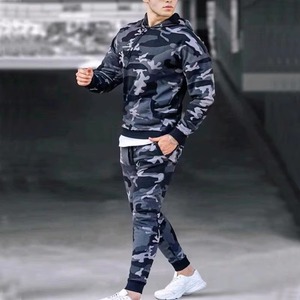 Conjunto Deportivo de Dos Piezas para Hombre, Camuflaje, Sudadera con Capucha, Pantalones Cargo, Personalizado, Venta al Por Mayor - Product Image 2