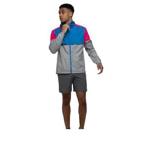 Chaqueta cortavientos con capucha para hombre, nueva, de moda, para exteriores, 100% poliéster, impermeable, varios colores, con cremallera completa. - Product Image 3