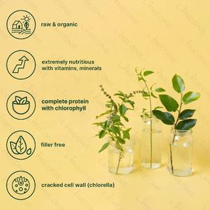 Label pribadi <span class=keywords><strong>Spirulina</strong></span> dan Chlorella kapsul Vegan tablet klorella organik, sinar matahari tumbuh, dinding sel retak, Protein tinggi - Product Image 3