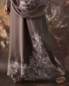 Best Luxurious Women Kaftan Abaya Dress Handmade Turkish Floor Length Long Sleeve Soft Breathable Polyester Floral Loose Fit - Product Image 4