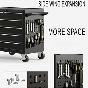 Garage Rolling Lockable Metal 4-Drawer <b>Tool</b> <b>Cabinet</b> OEM/ODM Option 300kg Load Capacity Modern Design Mobile Utility Cart Keyed - Product Image 2