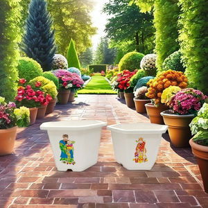 Maceta decorativa de plástico para plantas de bendición para el hogar y el jardín - Product Image 2