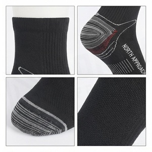 North Approach Ankle <b>Socks</b> Black <b>Moisture</b> Wicking Hiking <b>Socks</b> for Adults Spring Season - Product Image 4