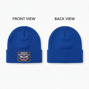 Gorro Unisex Personalizado de 4 Paneles, Tejido Acrílico Premium de 250 g/m², Diseño Gráfico Impreso Digitalmente, Ajustable, Cálido para Invierno - Product Image 3