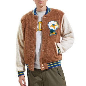 OEM Custom Dark <b>Black</b> Wool Varsity Jackets With High Quality Fleece Custom Wool Jacket - Product Image 1