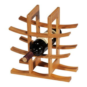 Handcrafted Premium Wooden Wine Bottle Stand Elegant Single Bottle Storage Organizer & Luxury Desktop For Kitchen And Dining - Product Image 4