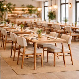 Chaise de salle à manger Mulyo moderne en teck de style mid-century, fabriquée à la main, avec assise rembourrée confortable pour la cuisine - Product Image 6