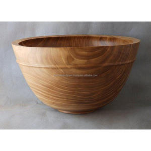 ชามใส่อาหารทำจากไม้สำหรับอาหารเย็นชามใส่อาหารล้างทำความสะอาดได้ง่ายทำจากไม้ - Product Image 2