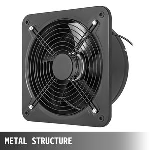 Ventilatore Assiale Industriale in Metallo da 300mm per Uso Commerciale, Estrattore d'Aria per Ventilazione Industriale - Product Image 2