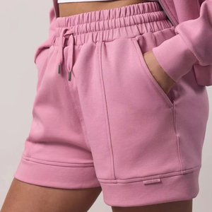 Stretch Ladies Fitness Gym Shorts Ribbed Workout Women Breathable Shorts Women High Waist Running Biker Shorts for Women - Product Image 1
