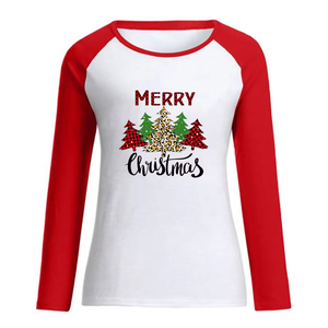 Custom <b>Women</b> <b>Christmas</b> T <b>Shirt</b> Soft Cotton Holiday Graphic Tee Short Sleeve Festive Casual Wear Wholesale OEM Manufacturer - Product Image 3