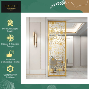 High Quality Luxury Design PVD Gold <b>Room</b> <b>Divider</b> Wall Foldable Stainless Steel Partition Panel Perfect for Living <b>Room</b> <b>Divider</b> - Product Image 2