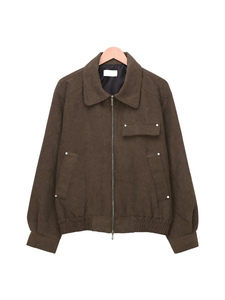 <b>Men's</b> <b>Corduroy</b> Shell Slim Fit Reversible Stand Collar Zip-Up Seamless Soft Bomber <b>Jacket</b> - Product Image 1