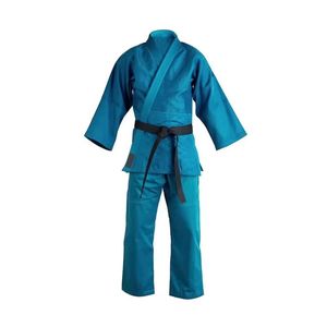 Kimono d'arts martiaux bleu sarcelle en coton respirant, équipement d'entraînement professionnel, Gi de BJJ léger, Gi de Kumite pour la compétition - Product Image 1
