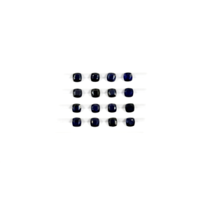 Saphirs bleus naturels de Bangkok, taille coussin calibrée 6 mm, pierres précieuses de saphir bleu naturel facettées en vrac pour la fabrication de bijoux - Product Image 4